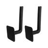 2pcs Baseball Cap Rack Adhesive Drilling Free Wall Decoration Strong Hold Hat Hangers Black