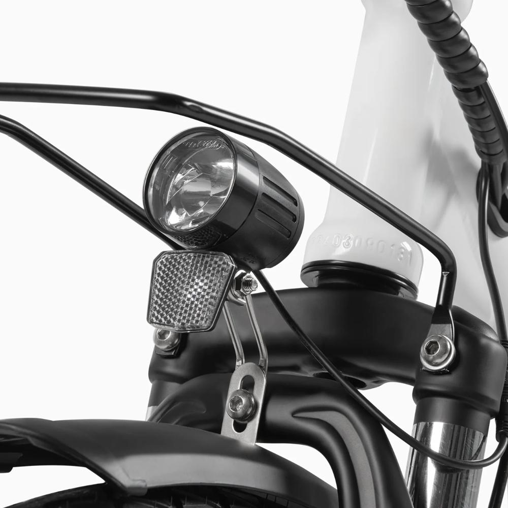 Electric Bike DYU C6 Pro 26" 250W Motor City Ebike 15.6AH Max Range 80Km Load 120Kg White