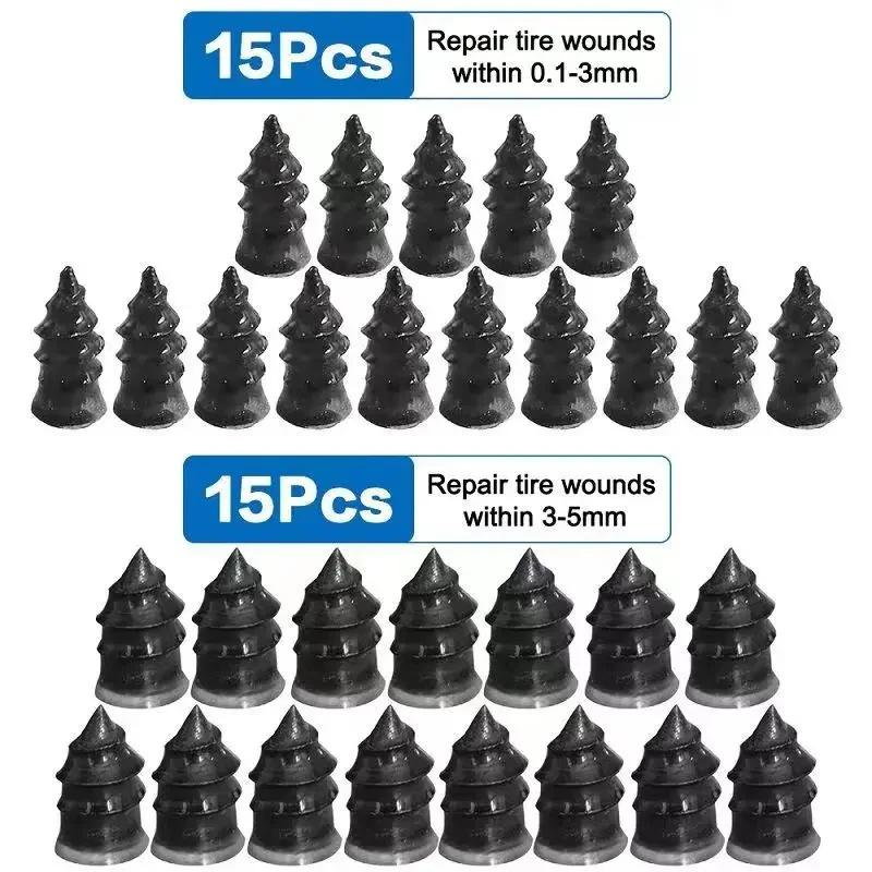 Набор для быстрого ремонта шин QuickFix RapidSeal: 60 шт. Прочные резиновые заглушки для винтов - Легкий DIY герметик для проколов для всех аксессуаров для транспортных средств