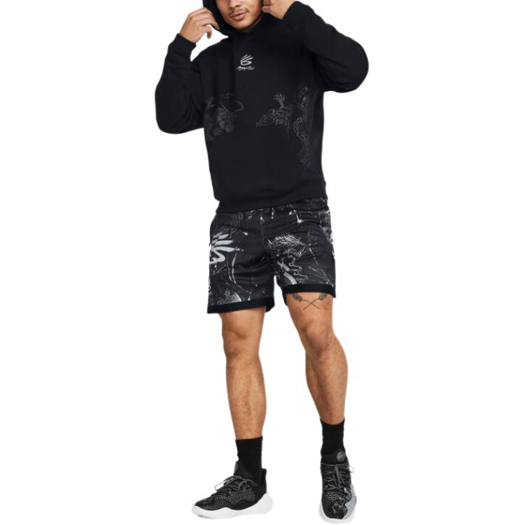 Under Armour X LIXIAOLONG,LIANMINGKUAN UA Свитшот на Китайский Новый год Унисекс Черный, Сумка для покупок в комплекте 1385303-001