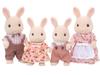 Куклы Sylvanian Families Кролик ST Mark Возраст 3 и Игрушка Sylvanian Epoch [Молочная семья] FS-09 Сертифицировано, Вверх, Кукольный домик, Семьи,