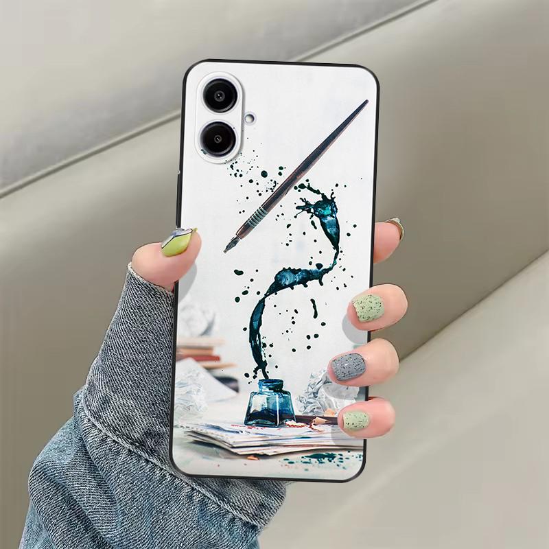 Чехол для Samsung Galaxy A07 4G Чехол для Samsung A07 Милый Цветочный Принт Мягкие Силиконовые Чехлы Для Samsung A07 A 07 Чехол Fundas