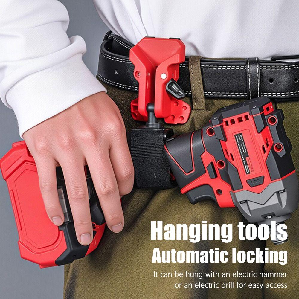 Self-locking Drill Holder Belt Clip Quick Release High-hardness Quick-hook Tool Holder Portable Tool Organizer