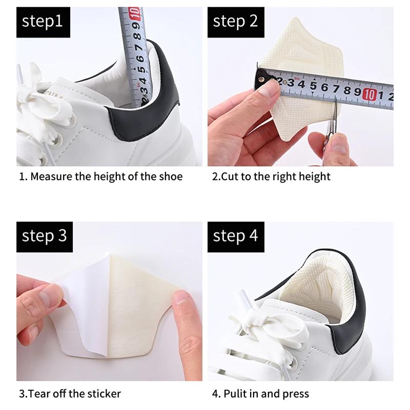 Adjustable Size Antiwear Feet Pad Cushion Insert Insole 3pairs Insoles Patch Heel Pads for Sport Shoes Back Sticker