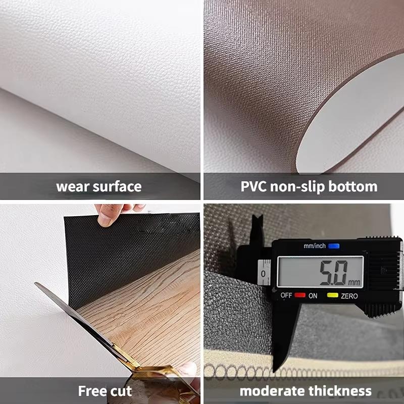 Длинный коврик с ретро-принтом, кухонный декоративный коврик для пола, домашний водонепроницаемый ковер из ПВХ кожи, грязеотталкивающие нескользящие коврики для ног