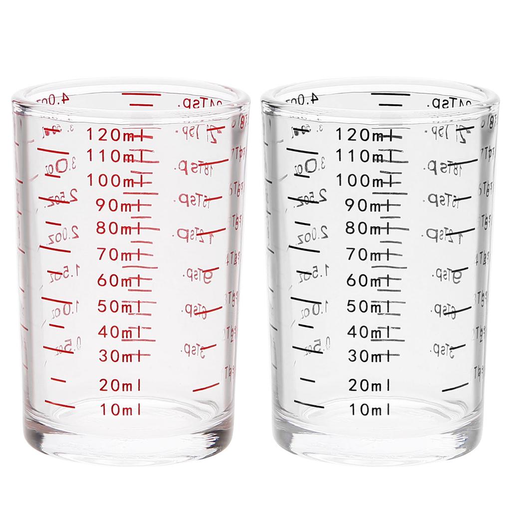 Versatile Glass Measure Accessory Durable Glass Bar Jigger Portable Accurate Measurement Tool for Mixologists