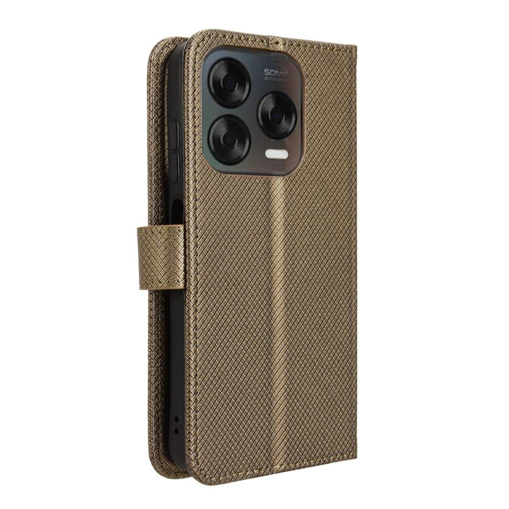 Чехол для телефона для ZTE Blade V70 Design/Nubia V70 Design/Blade V70 Vita из искусственной кожи с ромбовидной текстурой, чехол-кошелек