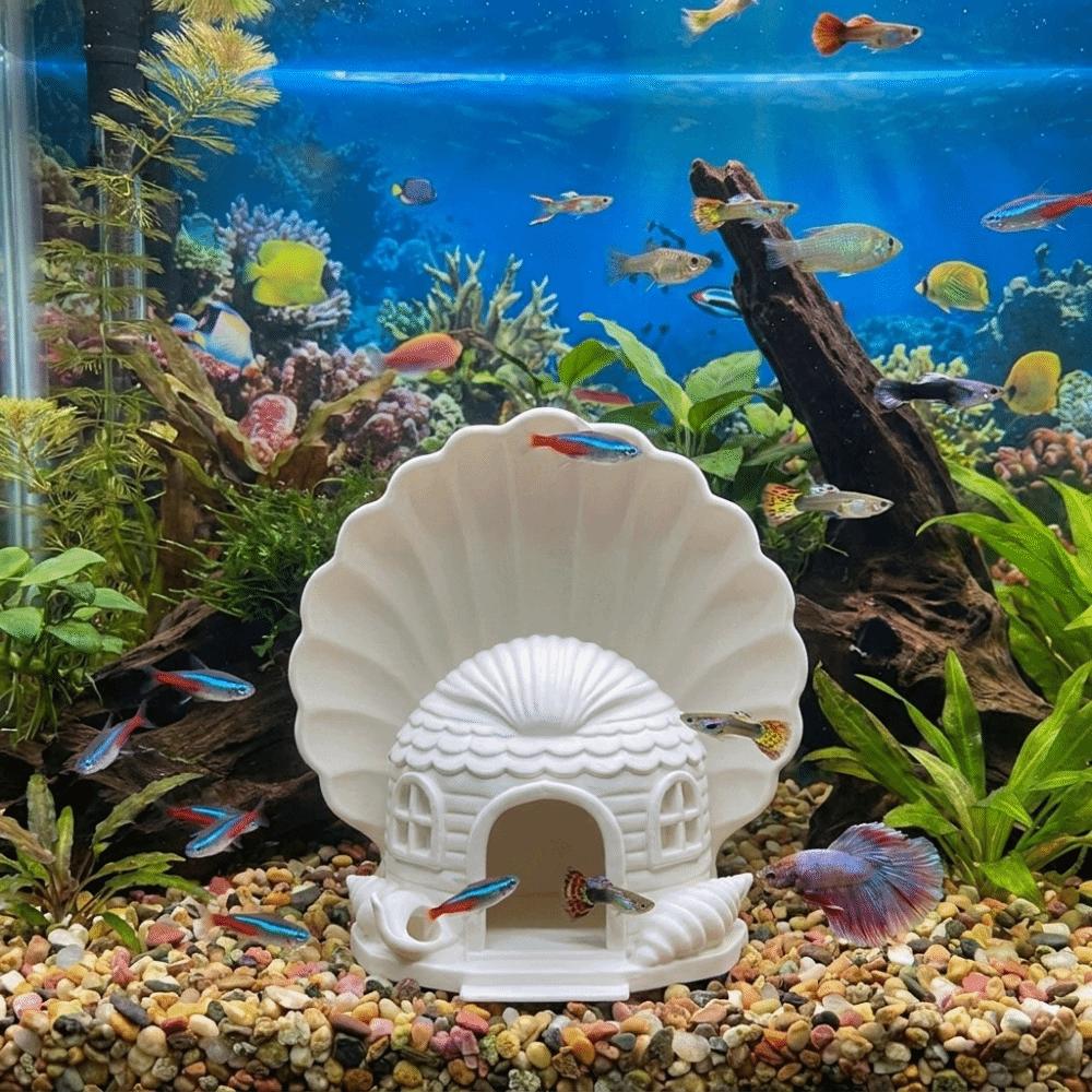 Plastic Aquarium Cave Ornament 3D Printed Fish Tank Hideaway Aquarium Hideout Aquarium Landscaping