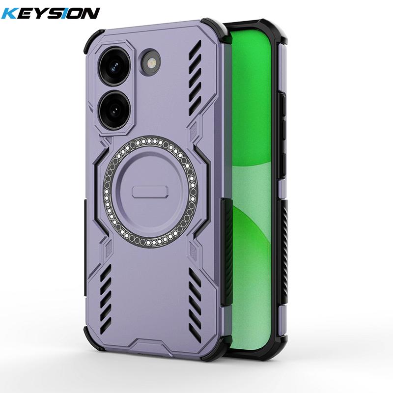 KEYSION Полый корпус с рассеиванием тепла для Xiaomi POCO X8 Pro Max TPU+PC Магнитное охлаждение Ударопрочный чехол для телефона для POCO X8 Pro
