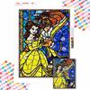 Полная круглая алмазная живопись Красавица и Чудовище Искусство Стразы Картина Мозаика Сделай сам 5D Вышивка крестом Домашнее украшение