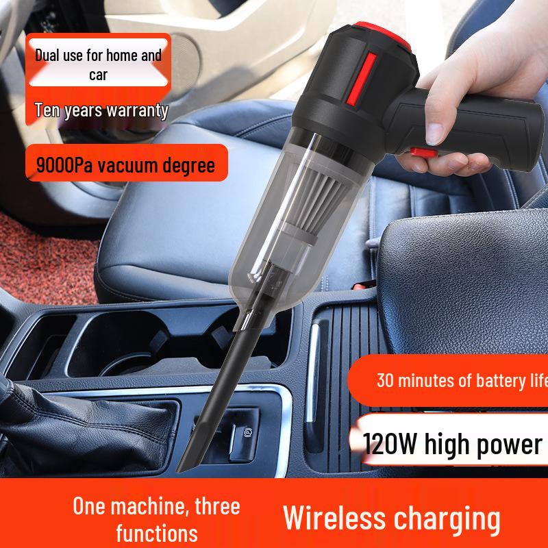 Портативный беспроводной ручной пылесос для автомобиля и дома - USB-перезаряжаемый пылесборник
