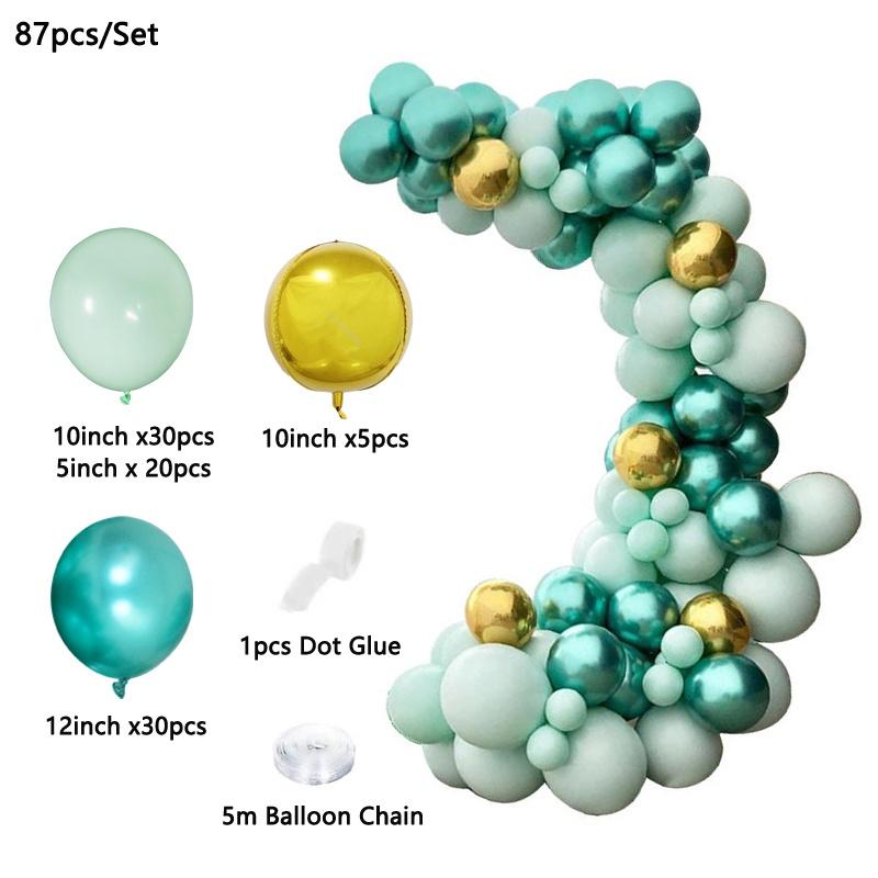 Baby Shower Decorations Macaron White Pink Blue Gold Balloon Arch Kit Wedding Birthday Boy Or Girl Gender Reveal Party