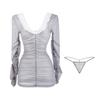 Sexy lingerie sexy couple fun hollowed lace hip skirt uniform seduction suit women