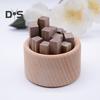 Wooden Aromatherapy Diffuser Round Car Essential Oil Diffuser Natural Wood Stick Fragrance Expanding Base Home Office Desktop Decoration