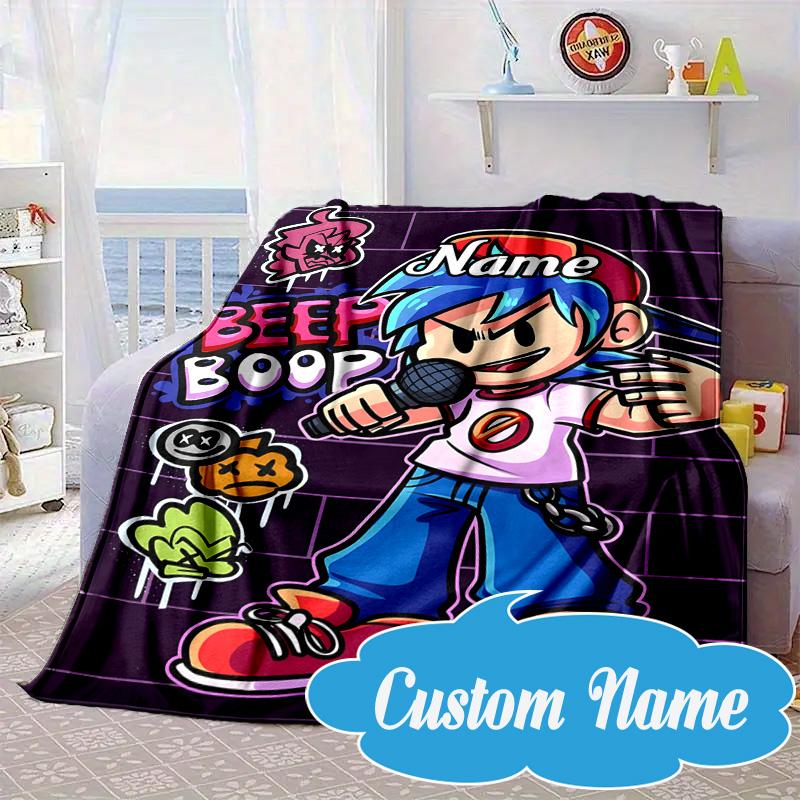 Custom Name Friday night Blanket bed sofa Blanket Flannel Blanket for Camping, Hiking, Picnic Essentials,gift for Fan family