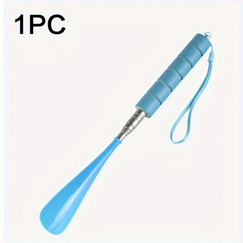 1PC Long Handle Adjustable Shoehorn, Shoe Horn With Stainless Steel Telescopic Pole For The Seniors