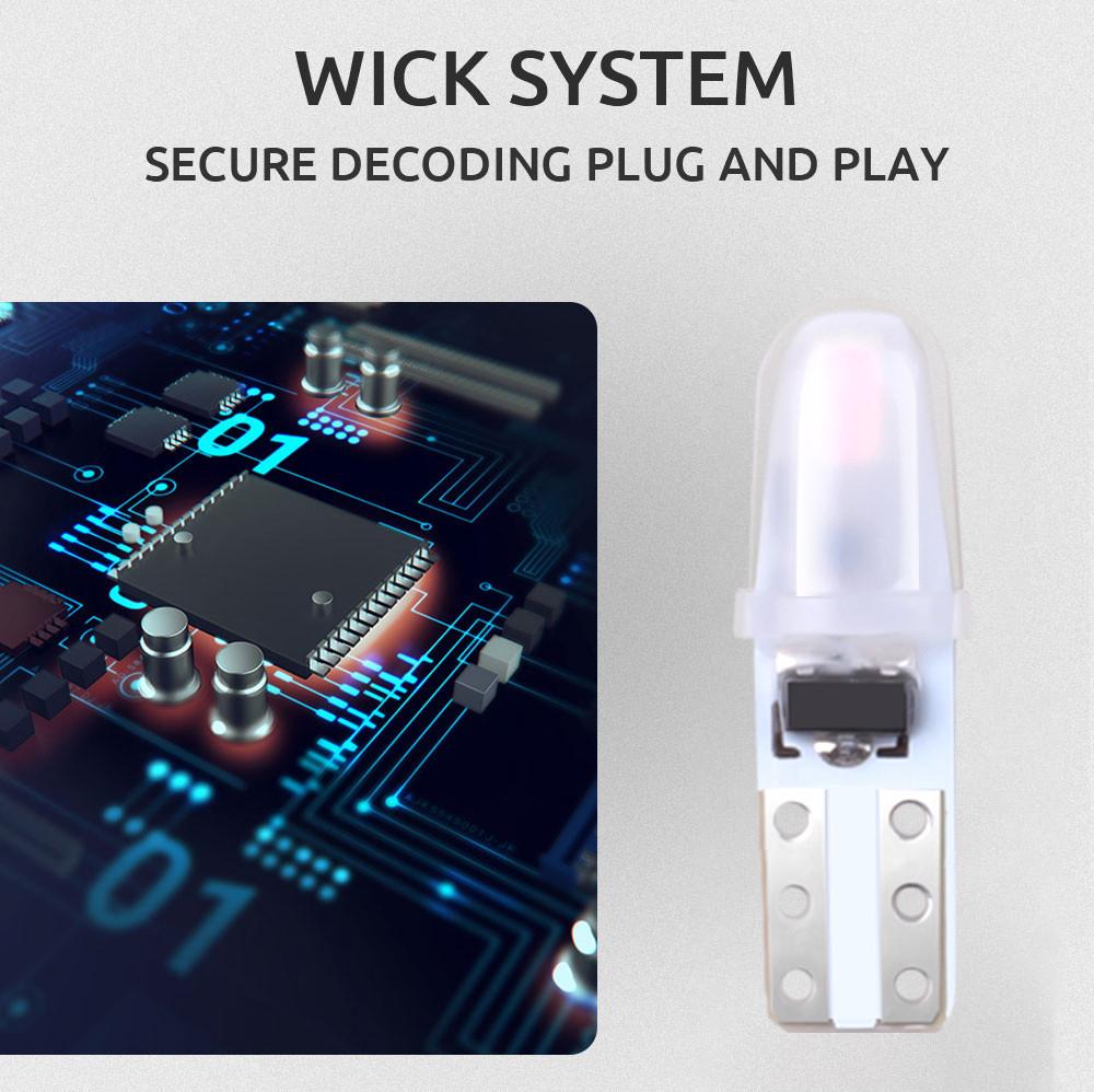 10 шт. 12 В постоянного тока T5 светодиодные автомобильные светодиодные лампы без полярности приборная панель лампа 2-3014 SMD дверь номерной знак подсветка белый красный зеленый