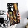 Чехол для телефона с покрытием Музыкальный инструмент Саксофон для Samsung Galaxy S24 S25 FE S26 Edge S23 Ultra S22 S21 Plus S20 Противоударный Airaba