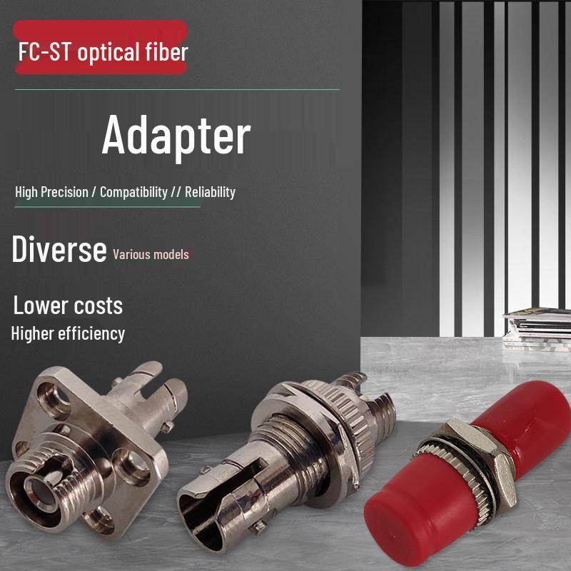 ST-FC Fiber Optic Connector Flange Plug Coupler, Single/Multi-mode, Single/Dual Core Optional.
