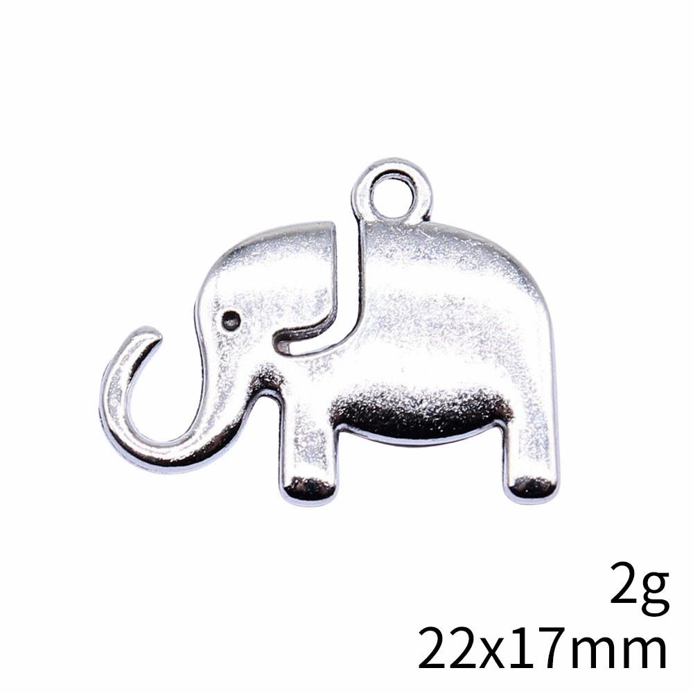 Рождественские украшения Шарм Итальянский браслет Маленькие шармы в виде слонов Подвеска Сувенирные подвески для изготовления ювелирных изделий