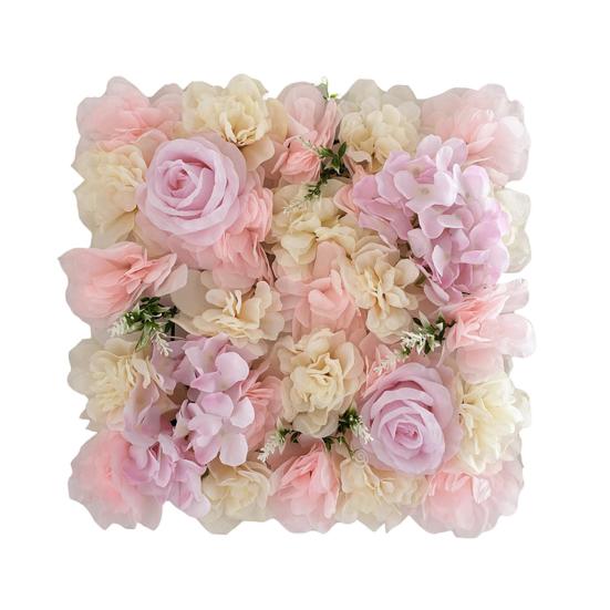 Artificial Rose Flower Wall Panel Wedding Bridal Baby Shower Party DIY Square 3D Floral Wall Backdrop Decoration Photography Adult Sex Wear