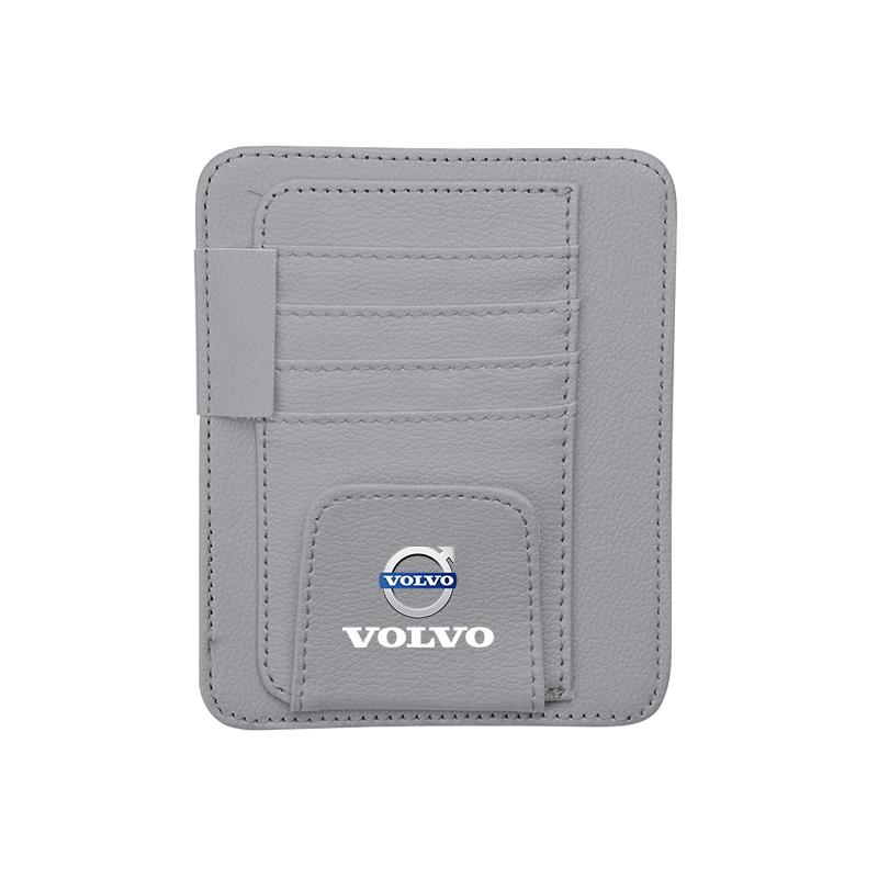 Car Sunshade Storage Bag Sunglasses Card Clip Organizer For Volvo Rdesign V90 V60 XC60 XC90 V40 EC40 EX40 S80 S60 S90 V70 EX90