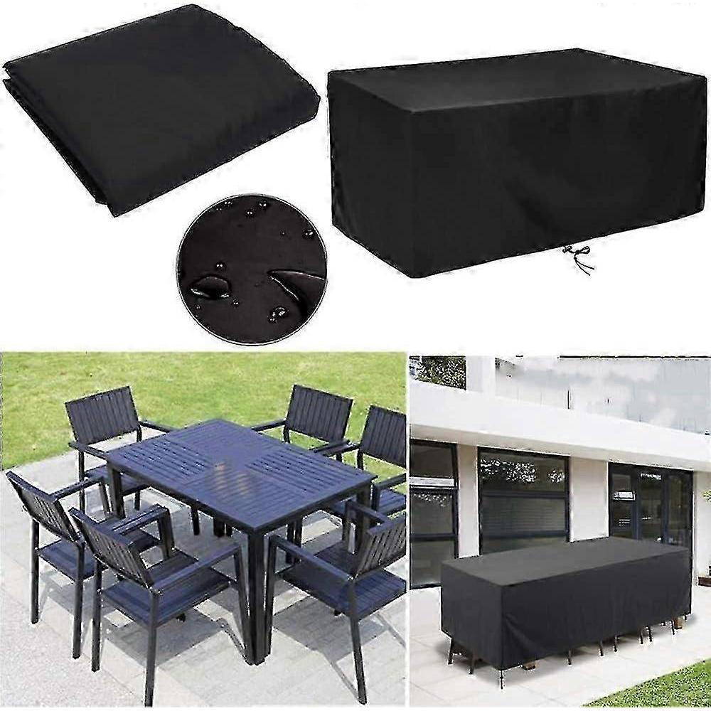 Garden Table Cover Outdoor Furniture Cover 213x132x74cm, Waterproof Garden Table Cover Furniture Protection Cover Rectangular Garden Furniture Cover (