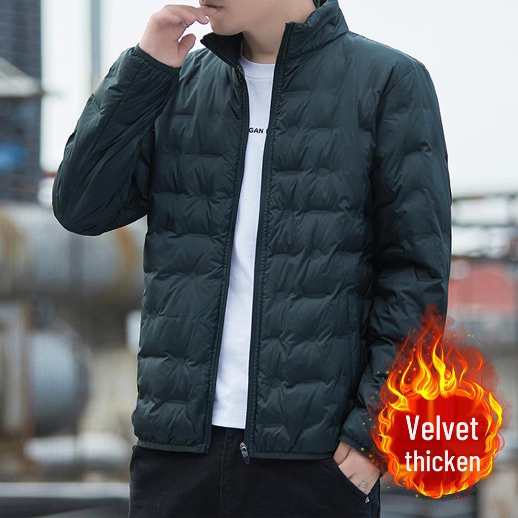 Универсальная легкая мужская куртка с воротником-стойкой, 90% пух - Коллекция Осень/Зима 2025