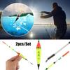 2 Pcs/Lot High Quality Plastic Bobber Fishing Night Float Light Stick Eva Foam Ball Boia
