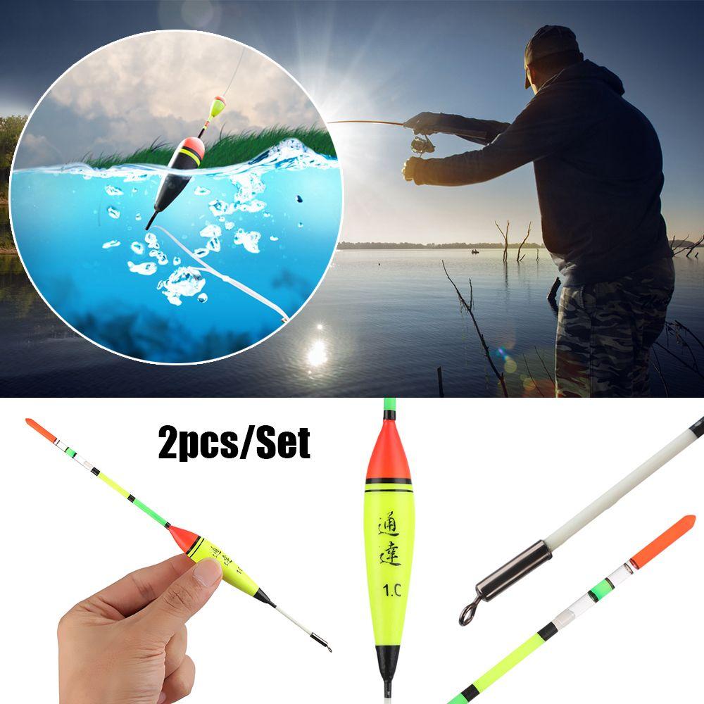 2 Pcs/Lot High Quality Plastic Bobber Fishing Night Float Light Stick Eva Foam Ball Boia