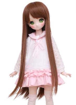 Парик для кук Linfairy 8-9 дюймов, 13 размер, парик для фигурок, BJD, длинный парик (коричневый)