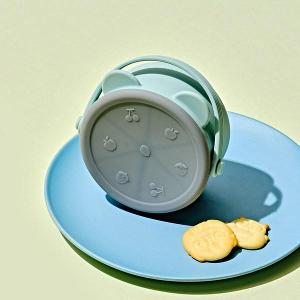 Детская силиконовая чашка для закусок Glasslock, мятная, 1 шт.