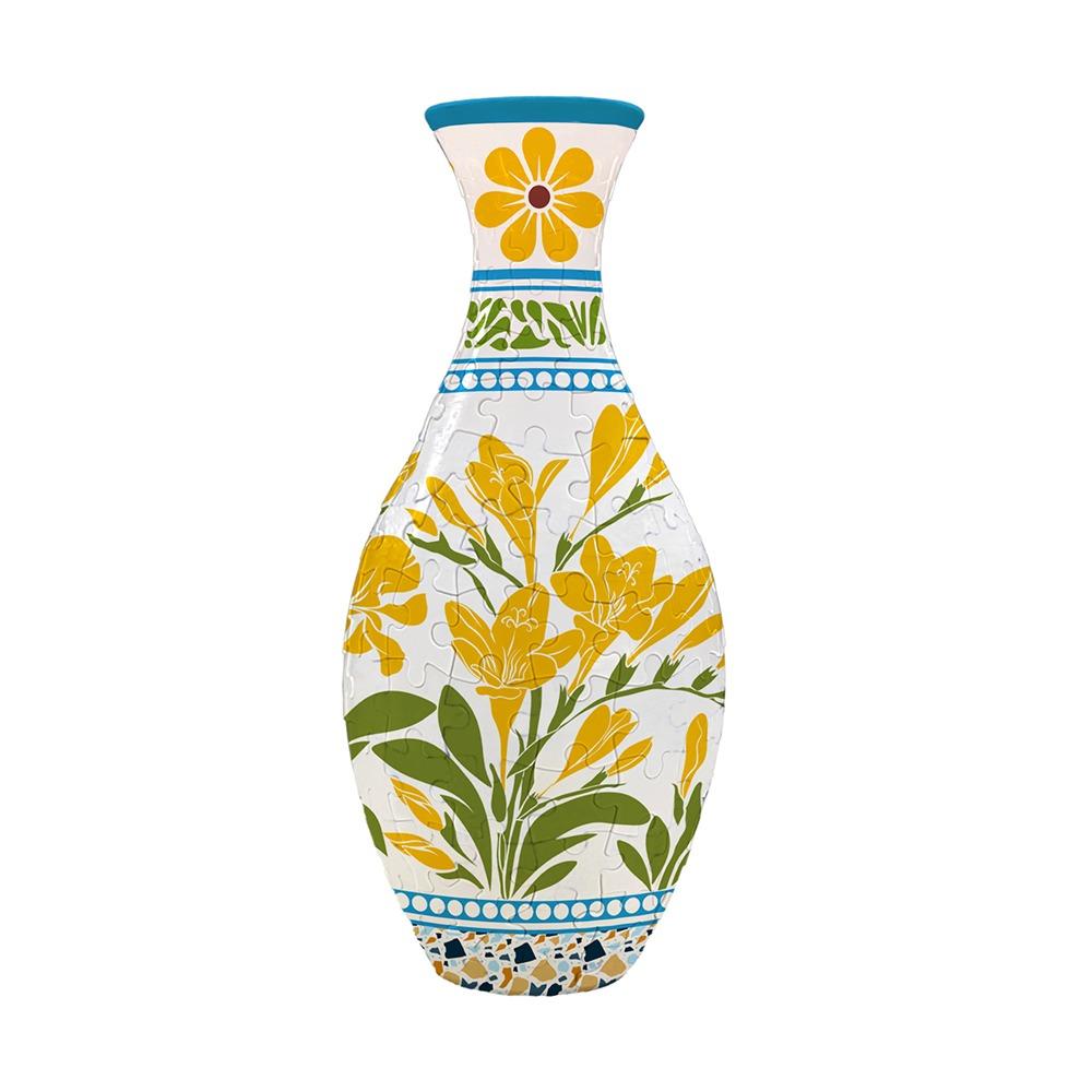 160 Curved Plastic Puzzle 3D Puzzlef Flower Vase DIY Arts Home Ornaments Puzzle Kit  for Adults