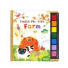 Farm Anirmalsscenes, Coloring Book For Finger Painting, Toys, Fingerprint Ink Painting Activity Set, Finger Painting 30ml
