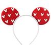 Pearls 3.3"Mouse Ears Headband 5‘’ Velvet Bow Hairband For Girls Festival Party Cosplay DIY Hair Accessories Women Gifts