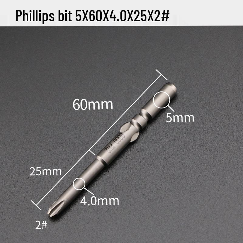 Электрическая насадка-отвертка GOOD801 крестовая Phillips, хвостовик 5 мм, магнитная 3 мм, длина 60 мм