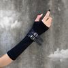 Техwear Хип-хоп Панк Вязаные хлопковые длинные перчатки Женские Готические Винтажные перчатки без пальцев Косплей Нарукавники Костюм