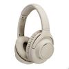 Bluetooth Headphones - AUDIO TECHNICA - Beige - 90 Hour Battery Life - Wireless - Built-in Microphone