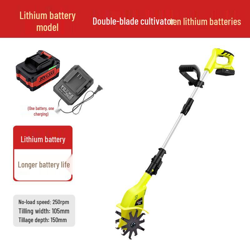 Ручной электрический литиевый микрокультиватор Youlefu - Компактная бытовая роторная мотыга