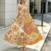 Women's Vintage Floral Sleeveless Maxi Tank Dress Lightweight Flowy Skirt,Stylish & Elegant for Picnic,Casual Daily,Vacation