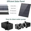 Раздельный солнечный фонтан 3,5 Вт с несколькими насадками, сделай сам, солнечный водяной насос, 4,9 фута водяной трубы для солнечного фонтана в садовом пруду