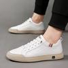 2024 New Mens Sneakers Genuine Leather Lace-Up Fashion Men's Skate Shoes Male Breathable Comfortable Outdoor Shoe Male Shoes