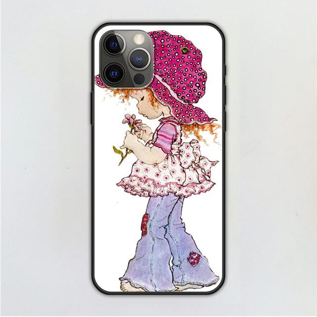 Чехол для мобильного телефона для Iphone 14 12 Mini 11 Pro X Xs Max Xr 8 7 6 6s Plus черный силиконовый чехол из ТПУ Fundas с рисунком Сары Кей
