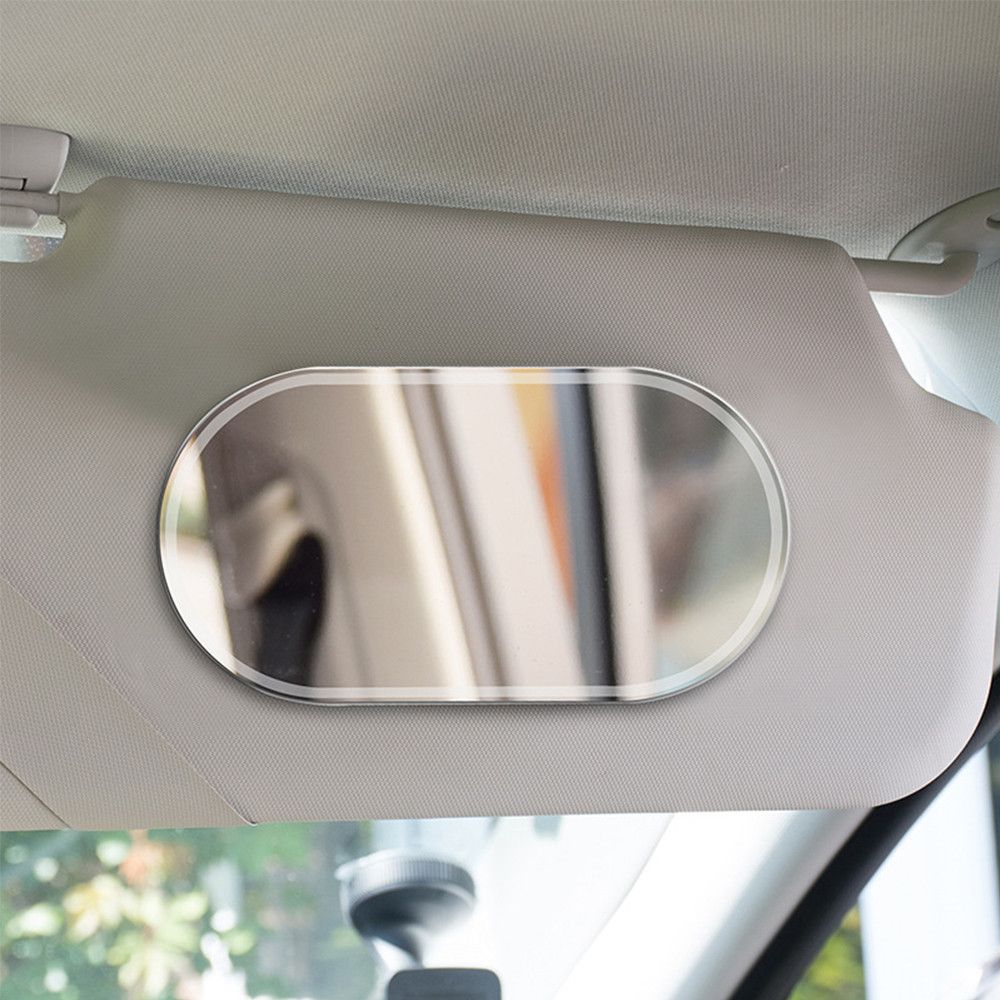 Shatterproof Stainless Steel HD Auto Visor Car Makeup Mirror Car Interior Cosmetic Mirrors
