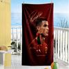 Ronaldo's Legacy Soccer Beach Towel Super Soft Microfiber Quickdry Fabric Comfortable Lightweight Perfect for Traveling Yoga Camping and Swimming