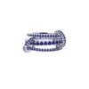 Stacking Engagement Bands Ring Two Color Fingers Chain Shape Variable Hip Hop Ring Trendy Accessories for Women Men