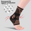 Sports Ankle Brace Sock Pressure Protection Great Breathability Sweat Absorbent Ankle Compression Sleeve Tendonitis Arthritis Sports Running Foot