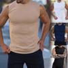 Summer Knitted Vertical Stripe Fitness Fit Tank Top For Men'S Running Vertical Stripe Tank Top