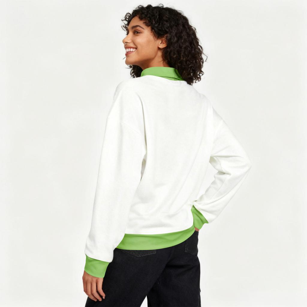 Women's Fashion Long-Sleeve Pullover Solid Color Top