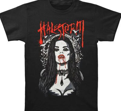 VTG Halestorm Rock Band Black T-shirt Unisex Tee All Sizes S-5Xl  NI1186